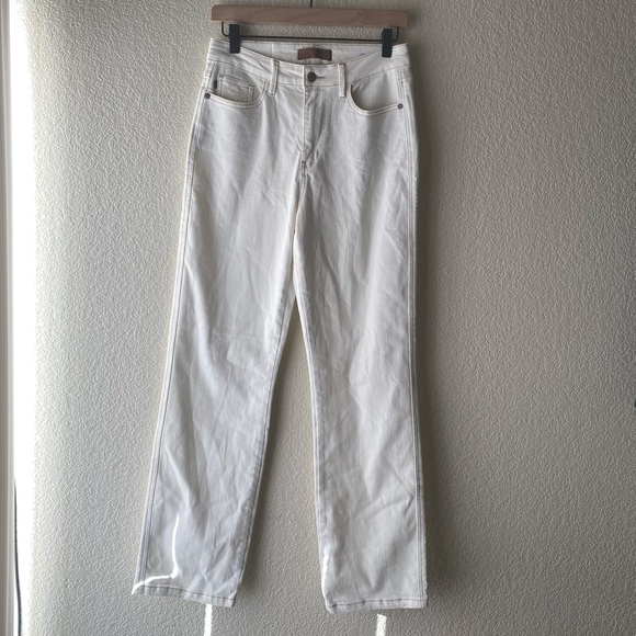 JUDY BLUE MASIE HIGH RISE STRAIGHT ECRU - Picture 3 of 14